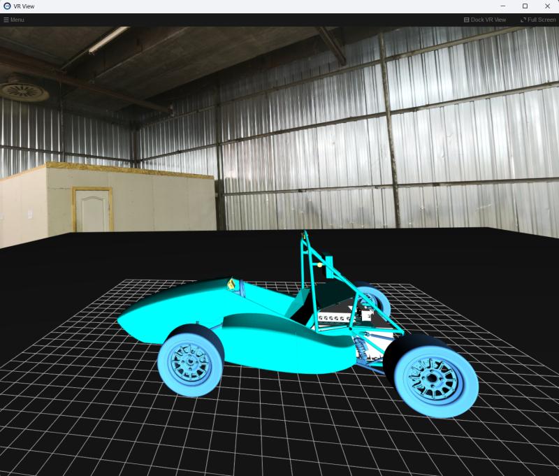 VR view of CAD models rendered using OpenVR
